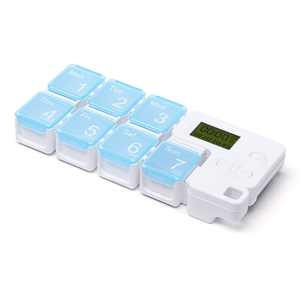 ⏰Weekly Pill Case with Smart Alarm Reminder 🎯 7 Compartments Pill Dispenser for Travel & Daily Medication 🚀