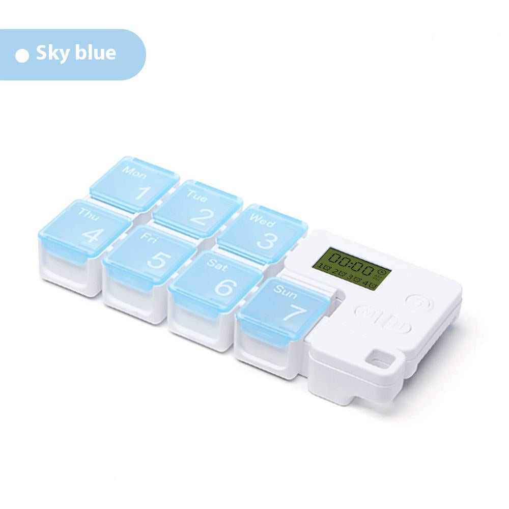 ⏰Weekly Pill Case with Smart Alarm Reminder 🎯 7 Compartments Pill Dispenser for Travel & Daily Medication 🚀