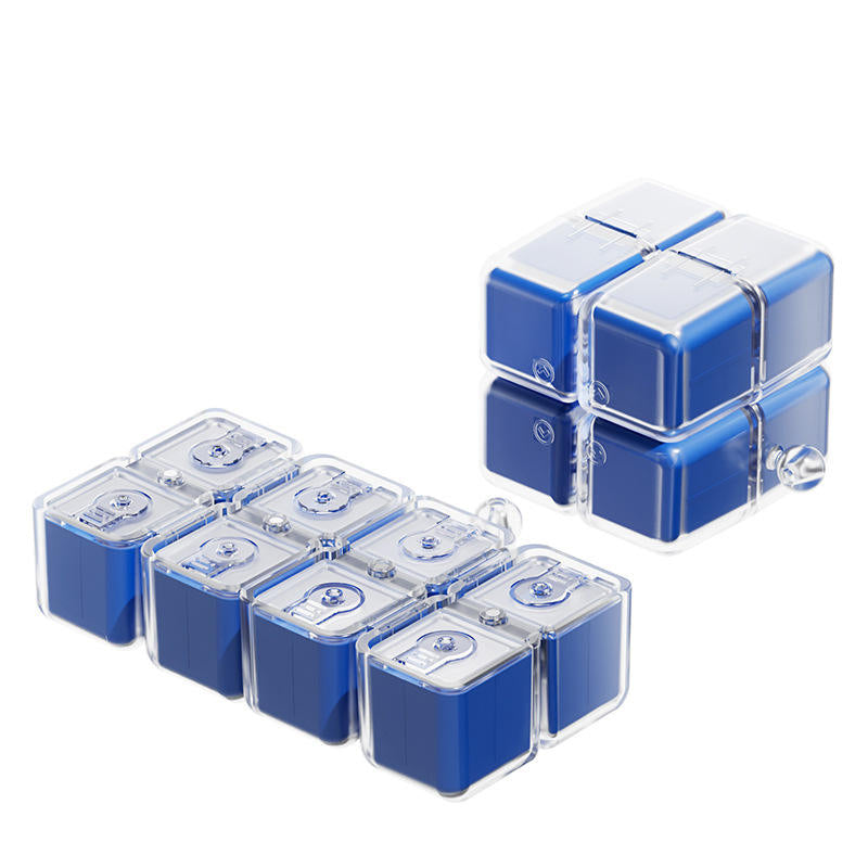 ✨ Compact 4-Grid Pill Storage Box | Airtight Sealed Tablet Divider | Portable Daily Medicine Container for Travel & Pocket💊